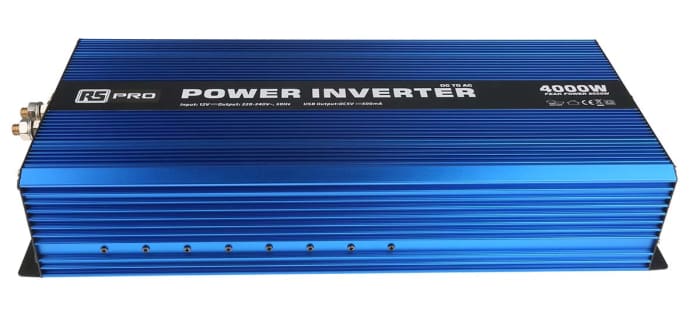 RS PRO, RS PRO Pure Sine Wave 4000W Power Inverter, 12V Input, 230V Output, 179-3344