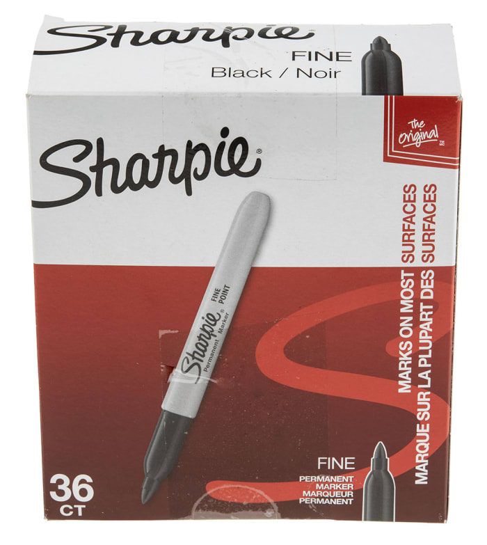 2025040 Sharpie, Sharpie Fine Tip Black Marker Pen, 179-4019