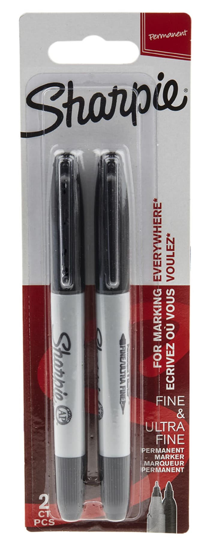 Sharpie Twin Tip Black Marker Pen