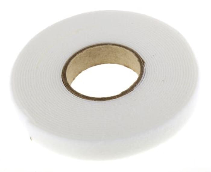 Brida RS PRO de Nylon 66 Blanco, 5m x 16 mm, Gancho y bucle