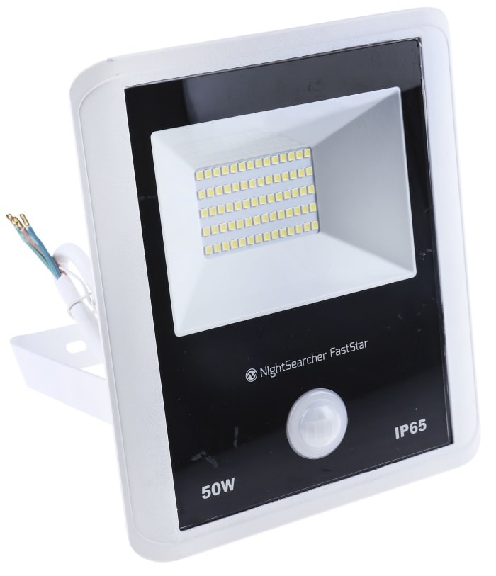 Projecteur Nightsearcher, 50 W, IP65, 4 000 lm, 6000K, avec détecteur, 1 LED