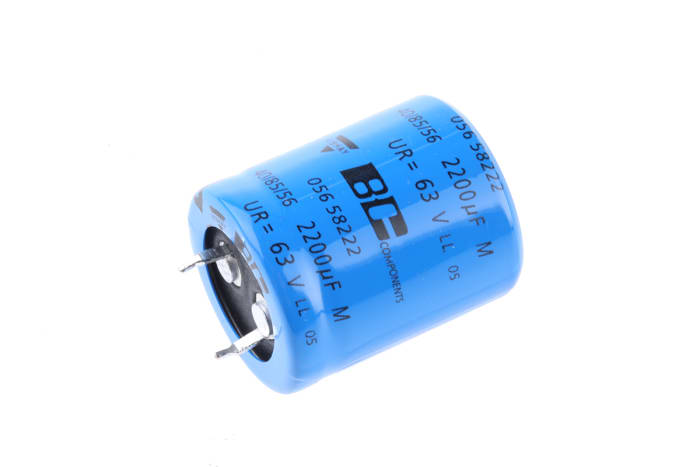 Vishay 2200μF Aluminium Electrolytic Capacitor 63V dc, Snap-In - MAL205658222E3