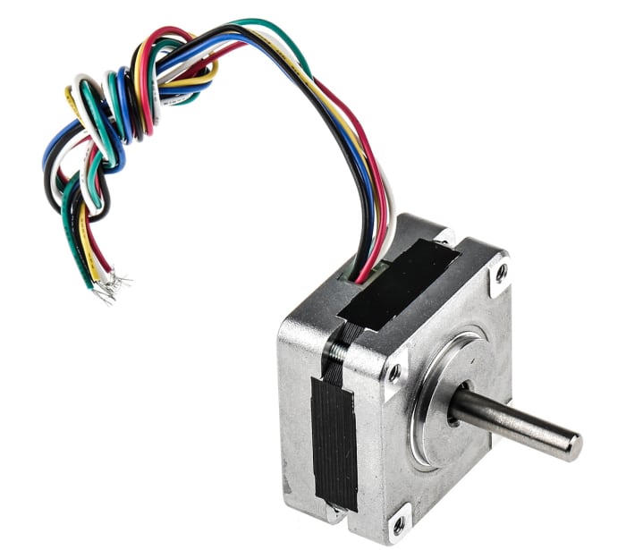 Moteur pas-à-pas RS PRO, 6,5 V, dia.de l'arbre 5mm