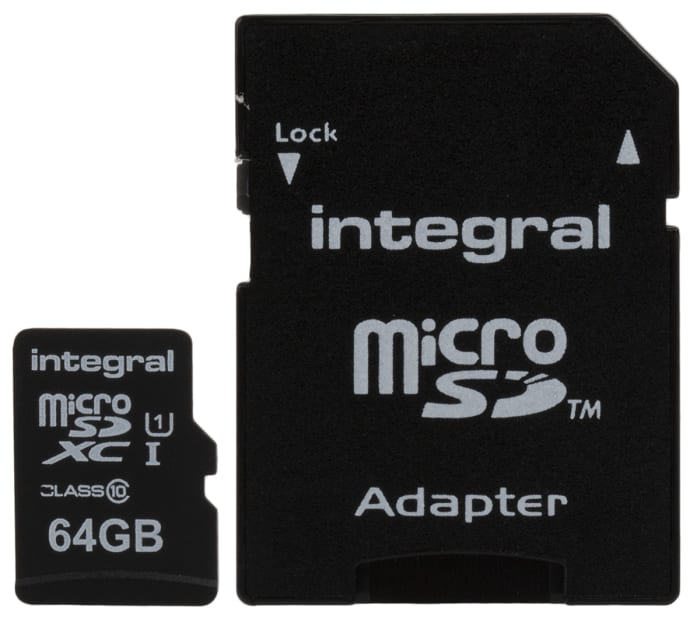 INTEGRAL 64GB MSDXC UHS-1 U1 CL10 V10 A1