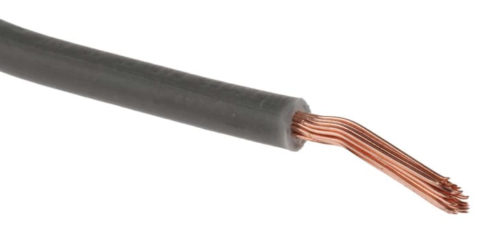 Zapojovací vodič plocha průřezu 1,5 mm², prameny vodičů: 30/0,25 mm, Šedá, 1 kV DC, 600 V AC 100m 16AWG RS PRO UL1015