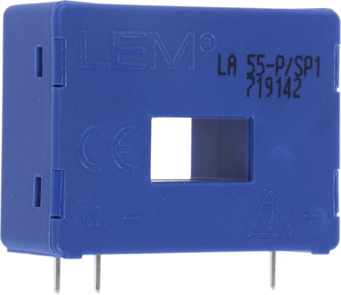 LEM LA Series Current Transformer, 100A Input, 100:1, 25 mArms Output, 12.7 x 7mm Bore, 12 → 15 V