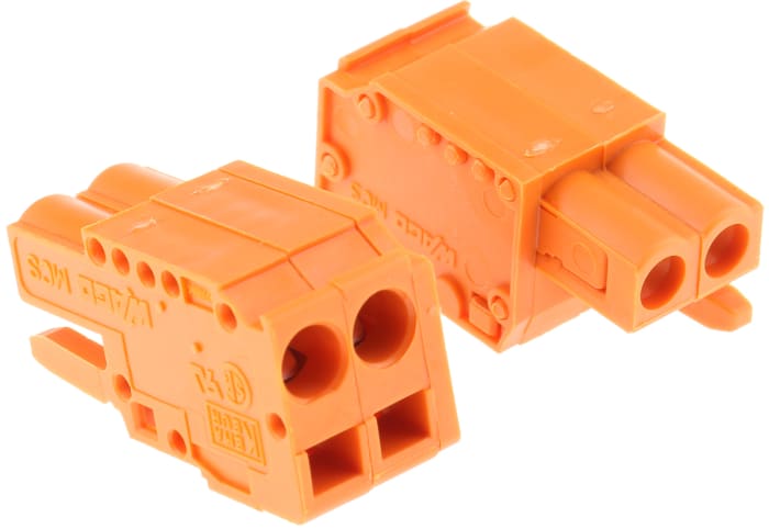 WAGO, 5.08mm Pitch, 231, 2 Way, , Pluggable Terminal Block, Plug, Spring Cage Termination, 231-302/026-000