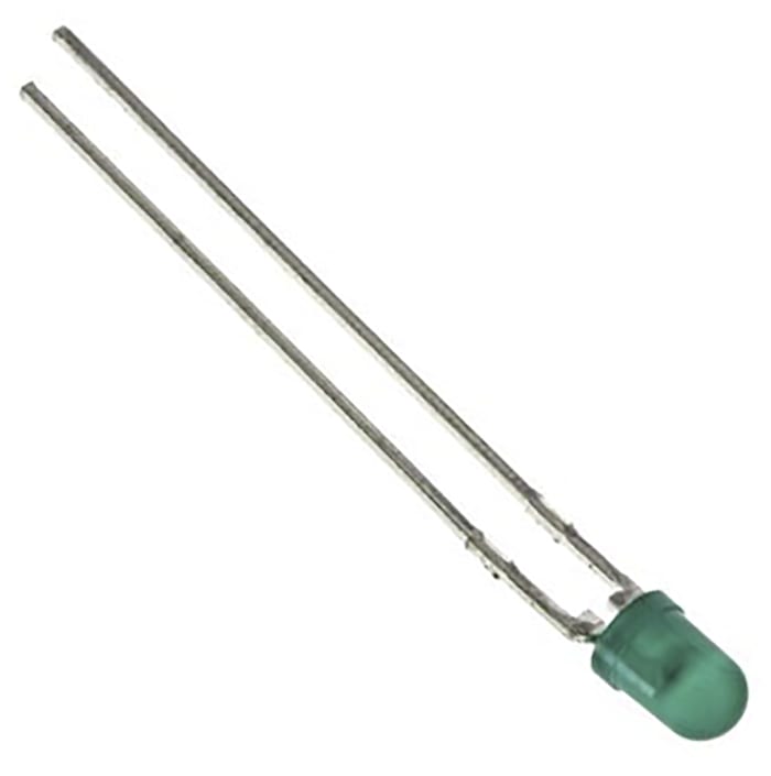 Broadcom2.1 V Green LED 3mm Through Hole, HLMP-1503