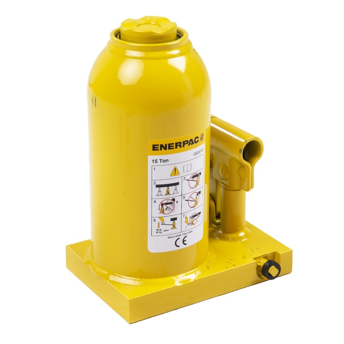 Enerpac Bottle Jack, 15t Maximum Load, 228mm - 453mm Maximum Range