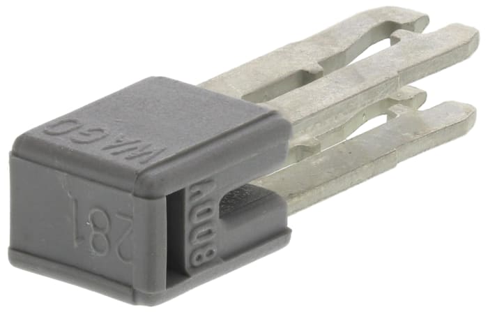 WAGO, 281 Polyamide Adjacent Jumper for use with 281 Series Terminal Blocks