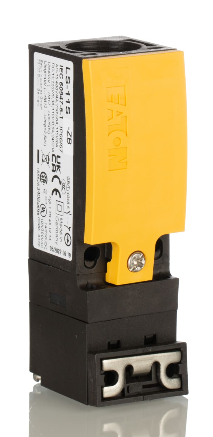 Eaton Safety Interlock Switch, 1NC/1NO Actuator Included, Plastic, Spring Lock