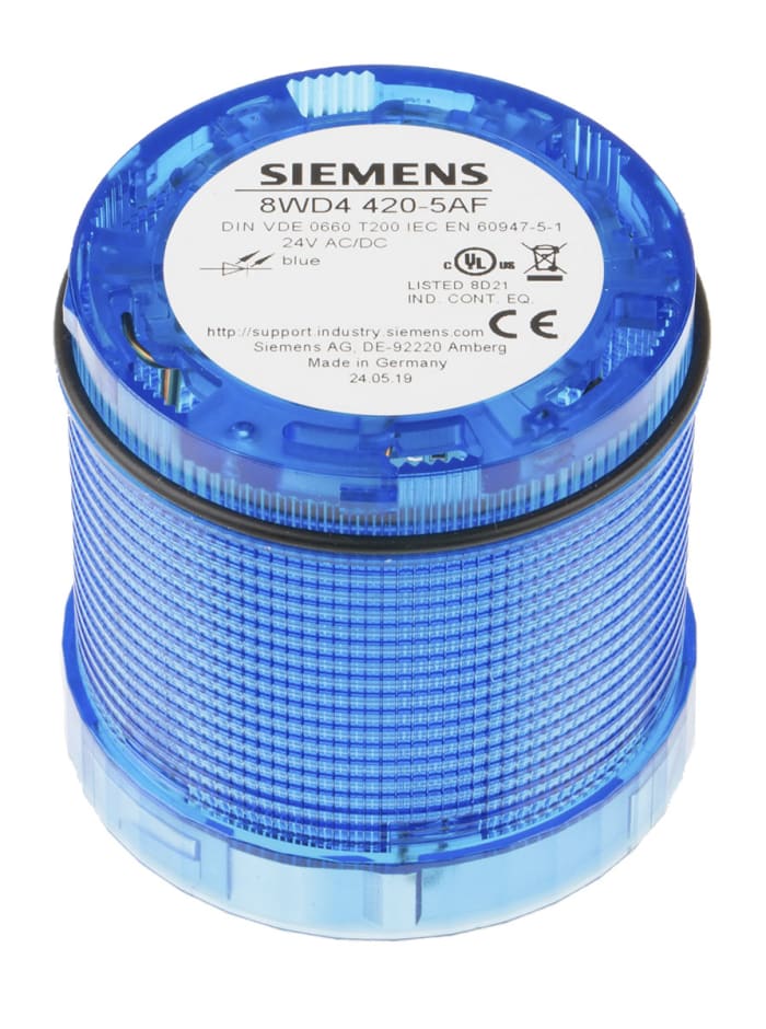 8WD44205AF Siemens Siemens Sirius Series Blue Flashing Light Element