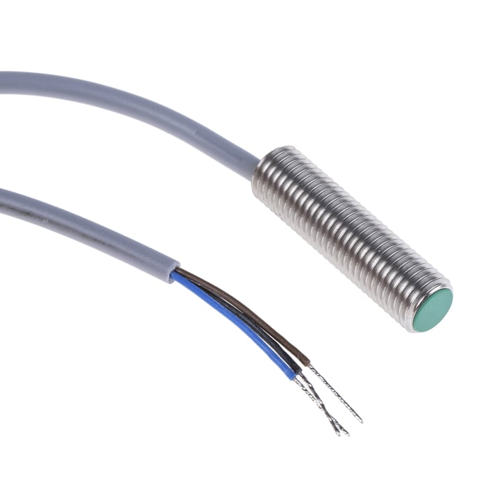 Baumer Inductive Threaded Barrel Proximity Sensor, M8, 2 mm Detection, PNP NO, 10 → 30 V dc