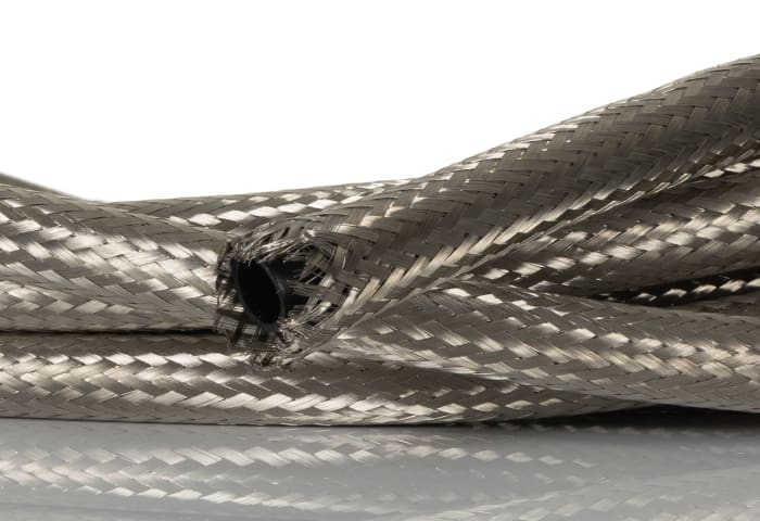 RS PRO Expandable Braided Nickel Plated Copper Cable Sleeve, 12.5mm Diameter, 10m Length