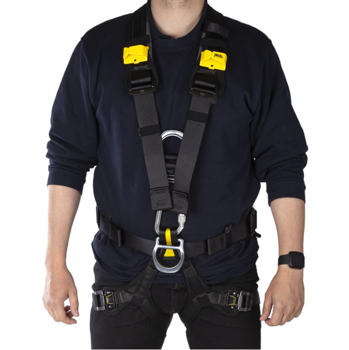 Petzl C071BA00 Front, Rear, Centre Waist, Side Attachment Safety Harness, 100kg Max