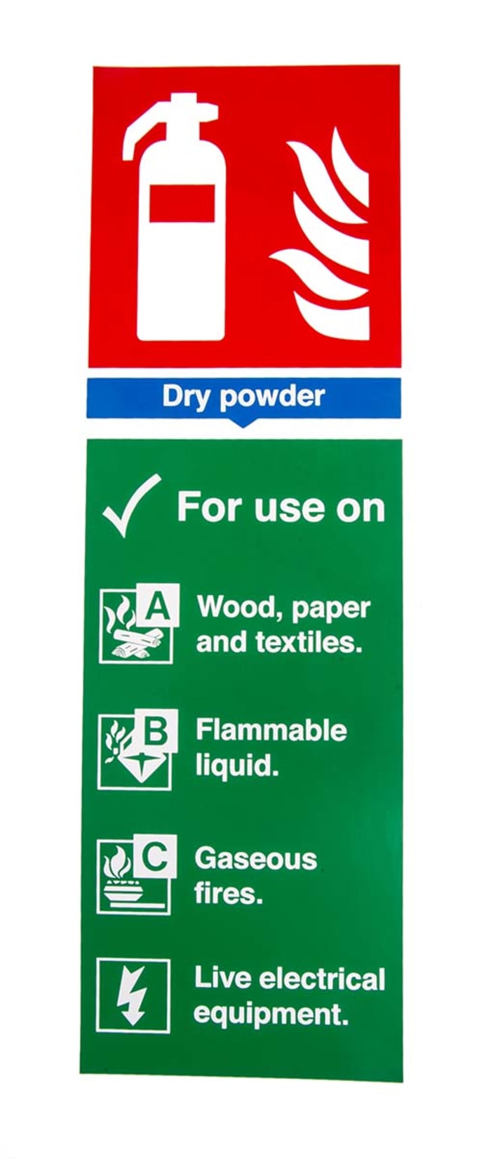 RS PRO | RS PRO Vinyl Fire Safety Sign With English Text List of ...