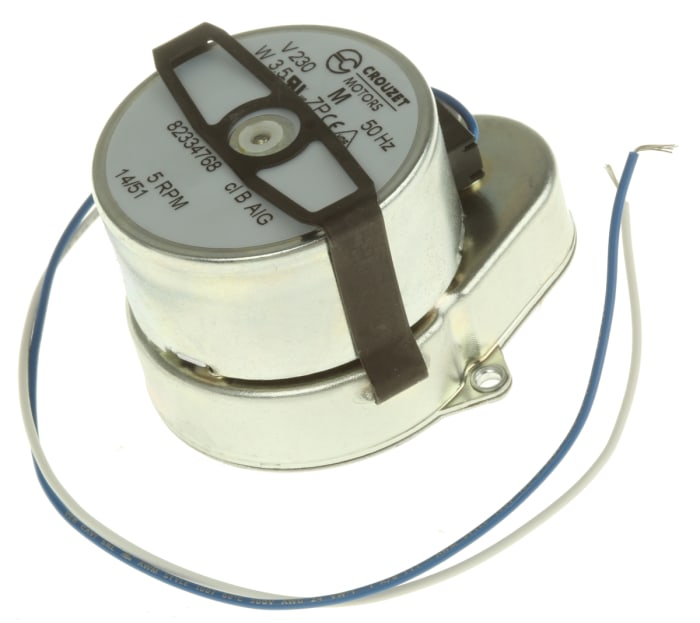 Crouzet Clockwise Synchronous Geared AC Geared Motor, 3 W, 230 V