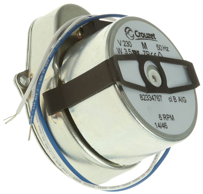 Crouzet Clockwise Synchronous Geared AC Geared Motor, 3 W, 230 V