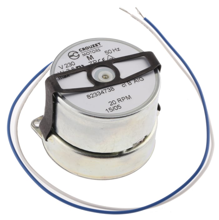 Crouzet Clockwise Synchronous Geared AC Geared Motor, 3 W, 230 V
