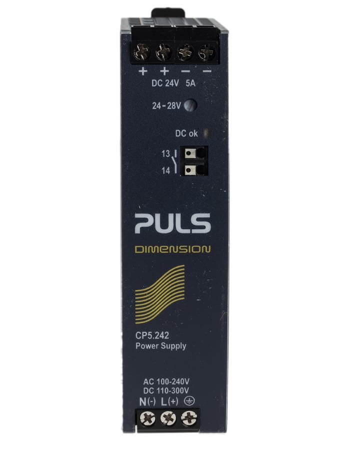 Napájecí zdroj na lištu DIN 120W, počet výstupů: 1 5A, výstup: 24V dc
