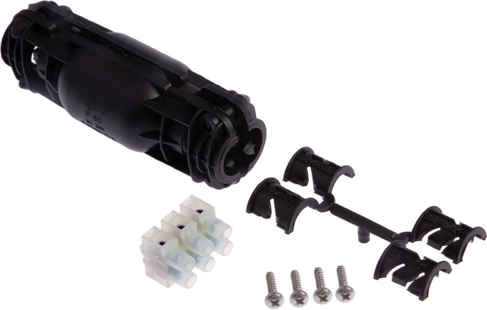 Kryt kabelových spojek 3žilových 100 x 24 x 29mm Odbočka HellermannTyton 0.5 → 2.5mm² Plněný gelem, řada: 435