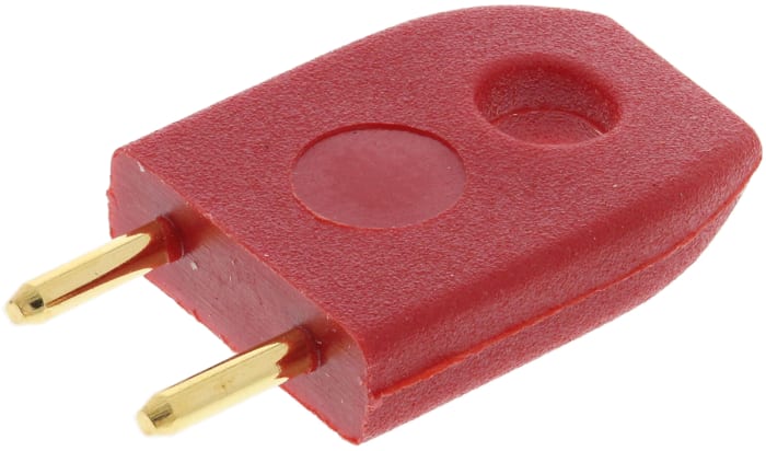Cavalier de court-circuitage au pas de 5.08mm Rouge, 2 contacts