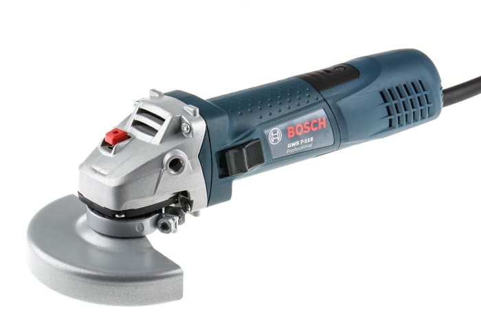 Amoladora angular Bosch GWS 7-115 de 110V 720W, diámetro de disco 115mm, conector BS 4343