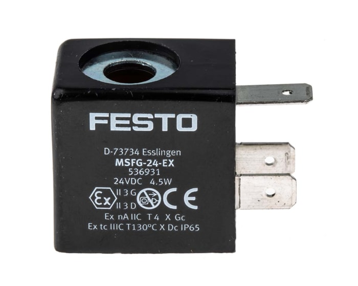 Produktbild von MSFG-24-EX (536931) Magnetspule 24V DC, 100% ED, ATEX II 3G, IP65, Für Explosionsgefährdete Bereiche