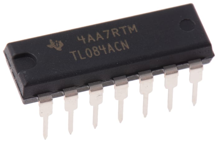 TL084ACN Texas Instruments, Op Amp, 3MHz, 14-Pin PDIP