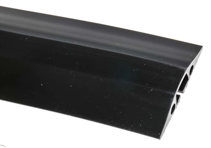 Kryt kabelu 14mm (vnitřní prům.) délka 1.8m 14 x 9mm x šířka 68 mm barva Černá RS PRO PVC