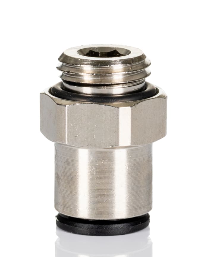 Legris LF3000 Series Straight Threaded Adaptor, G 1/4 Male to Push In 8 mm, Threaded-to-Tube Connection Style
