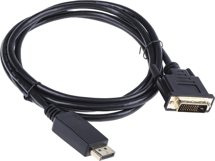 RS PRO RS PRO Male DisplayPort to Male DVID Cable, 1080p, 3m 182