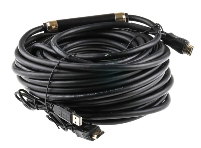 RS PRO, 20m Male HDMI to Male HDMI 4K
