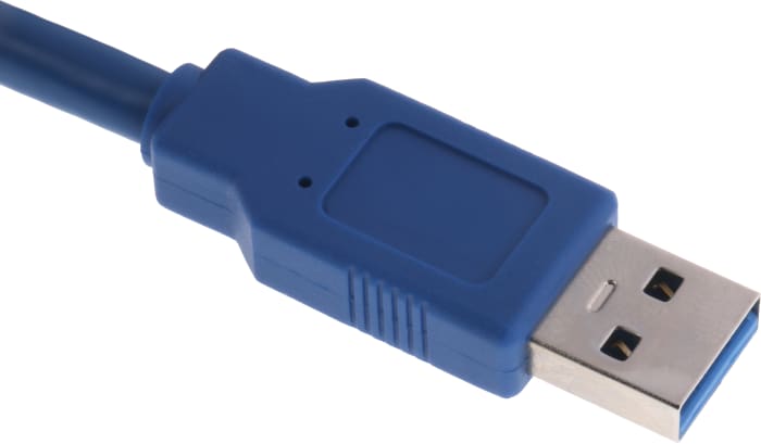 Alargador USB 3.0 RS PRO, con A. USB A Macho, con B. USB A Hembra, long.  1m, color Azul