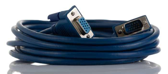 RS PRO Male VGA to Female SVGA Cable, 5m