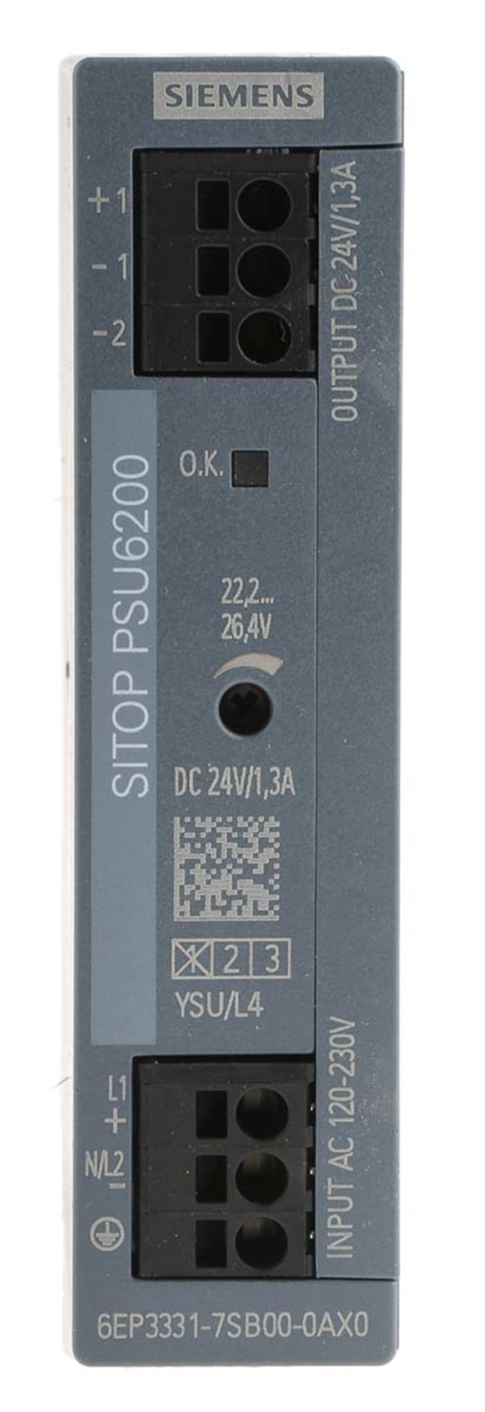 Siemens SITOP PSU6200 Switched Mode DIN Rail Power Supply, 120 → 230 V ac / 120 → 240V dc ac, dc Input,