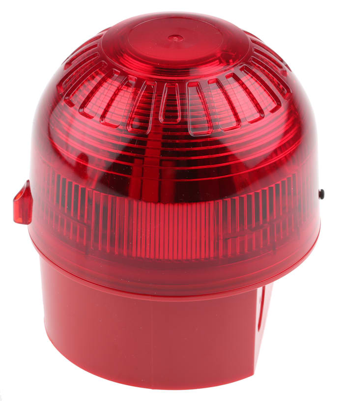 Klaxon Red Beacon, 10 → 60 V dc, Base Mount, Xenon Bulb, IP65