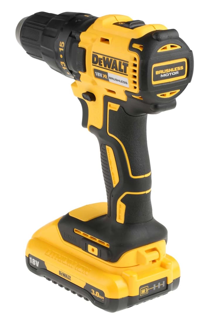 Taladro-atornillador DeWALT a batería Li-Ion de 18V 2Ah 460W Euroconector