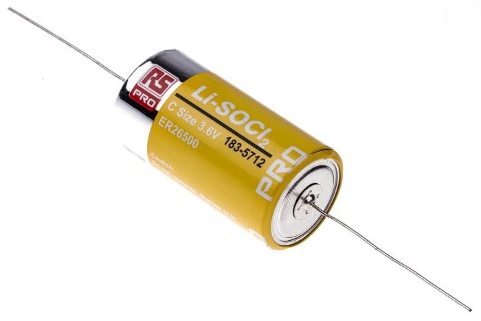 Pile C 3.6V Lithium Thionyle Chloride RS PRO, 8.5Ah