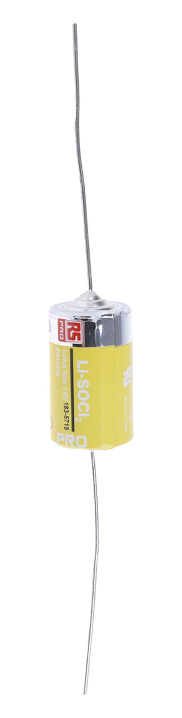Pile 1/2 AA, 3.6V, RS PRO, Lithium Thionyle Chloride, 1.2Ah