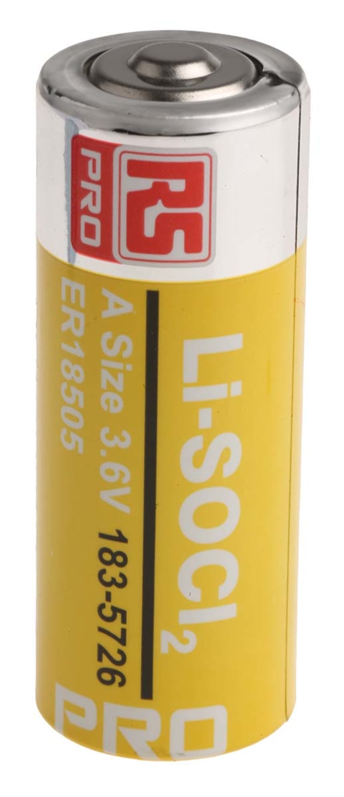 Pile A, 3.6V, RS PRO, Lithium Thionyle Chloride, 4Ah