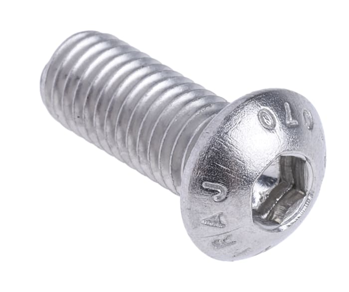 Vis à six pans creux, M8 x 20mm, tête Vis bombée à tête creuse hexagonale, en Acier Inoxydable
