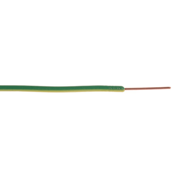 Cable de conexión RS PRO Entornos hostiles Filamentos del Núcleo 1 / 0,8 mm Verde/Amarillo, long. 100m BS6004