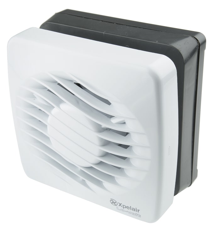 Xpelair LV100T LV Wall Mounted Extractor Fan, 87m³/h, 37dB(A), Duct Size 100mm