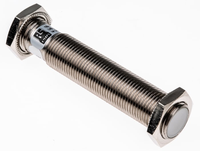 RS PRO Capacitive Threaded Barrel Proximity Sensor, M12, 2 mm Detection, NPN NO, 10 → 30 V dc