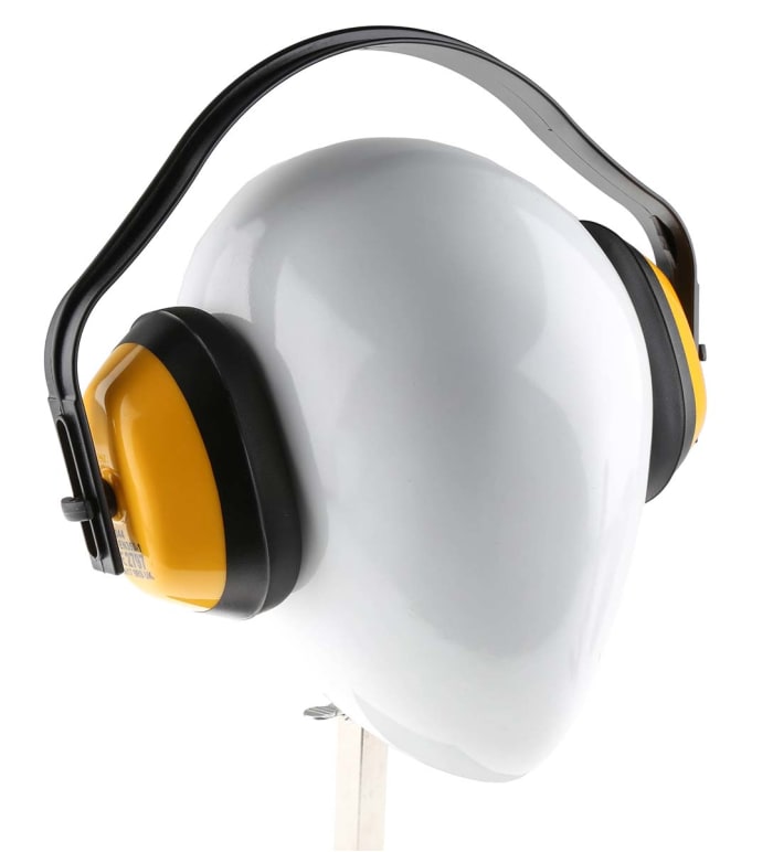 Casque anti-bruit RS PRO Serre-tête 28dB Jaune