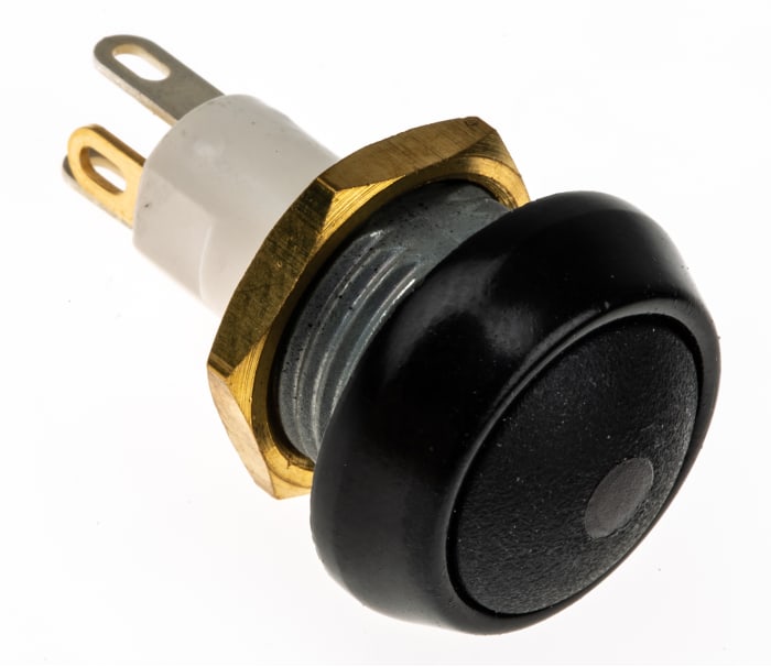 ITW Switches 59 Series Illuminated Miniature Push Button Switch, Momentary, Panel Mount, 13.65mm Cutout, SPST, Red LED,