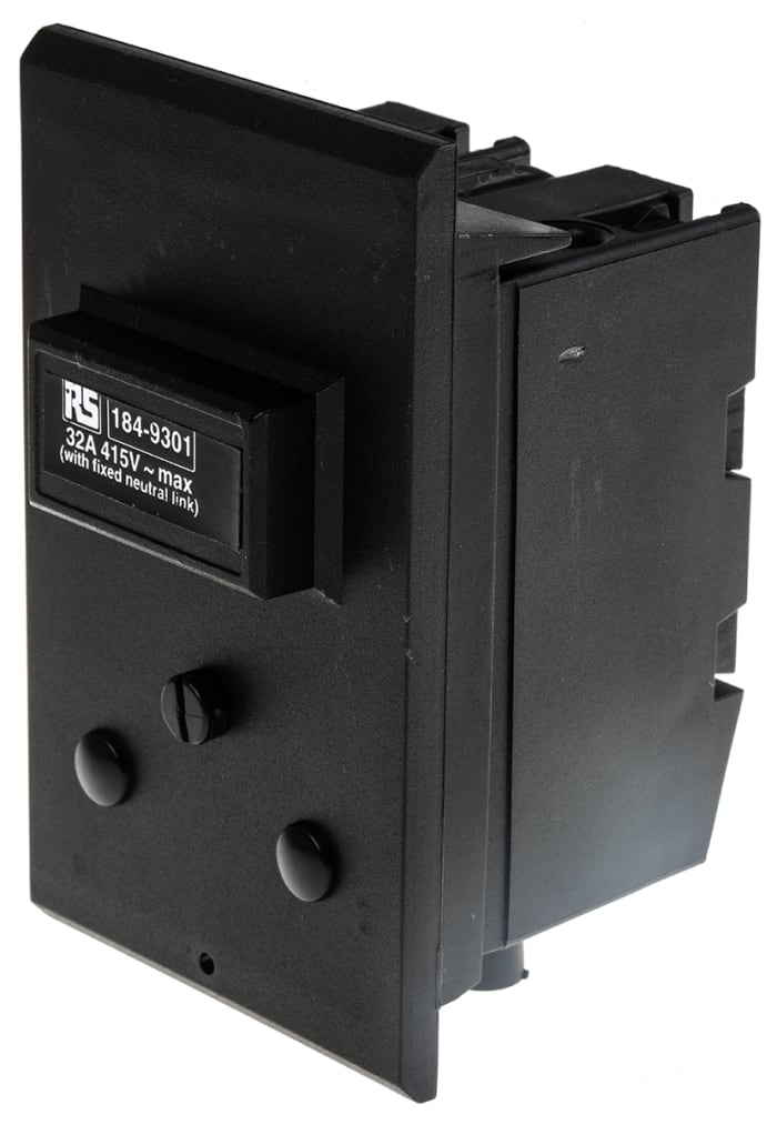 RS PRO RS PRO 32A Rail Mount Fuse Holder for F1 Fuse, 2P 1849301