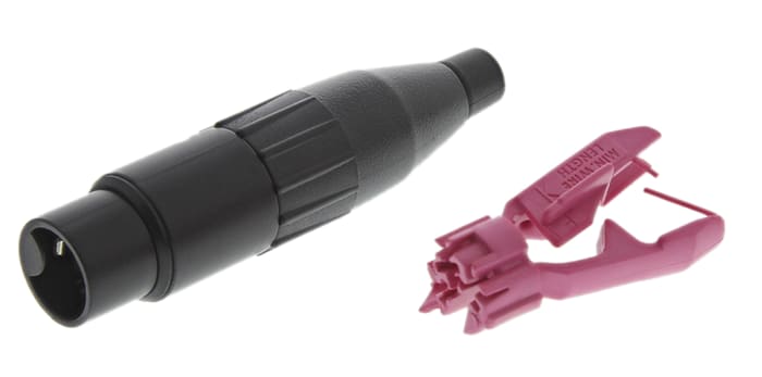 Amphenol Cable Mount XLR Connector, Female, 3 Way, Tin Plating
