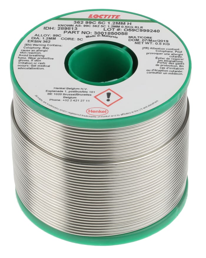 Multicore Wire, 1.2mm Lead Free Solder, 227°C Melting Point